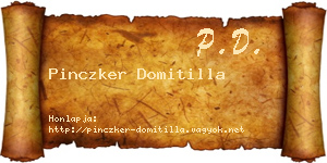 Pinczker Domitilla névjegykártya